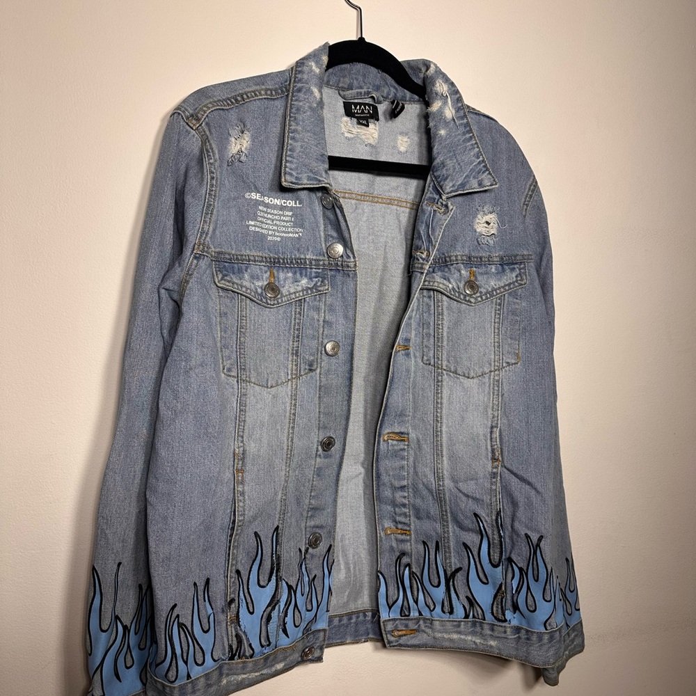 Blue Flame Jean Jacket